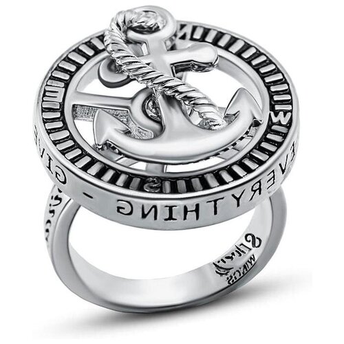 Кольцо Silver WINGS, серебро, 925 проба, эмаль, размер 19