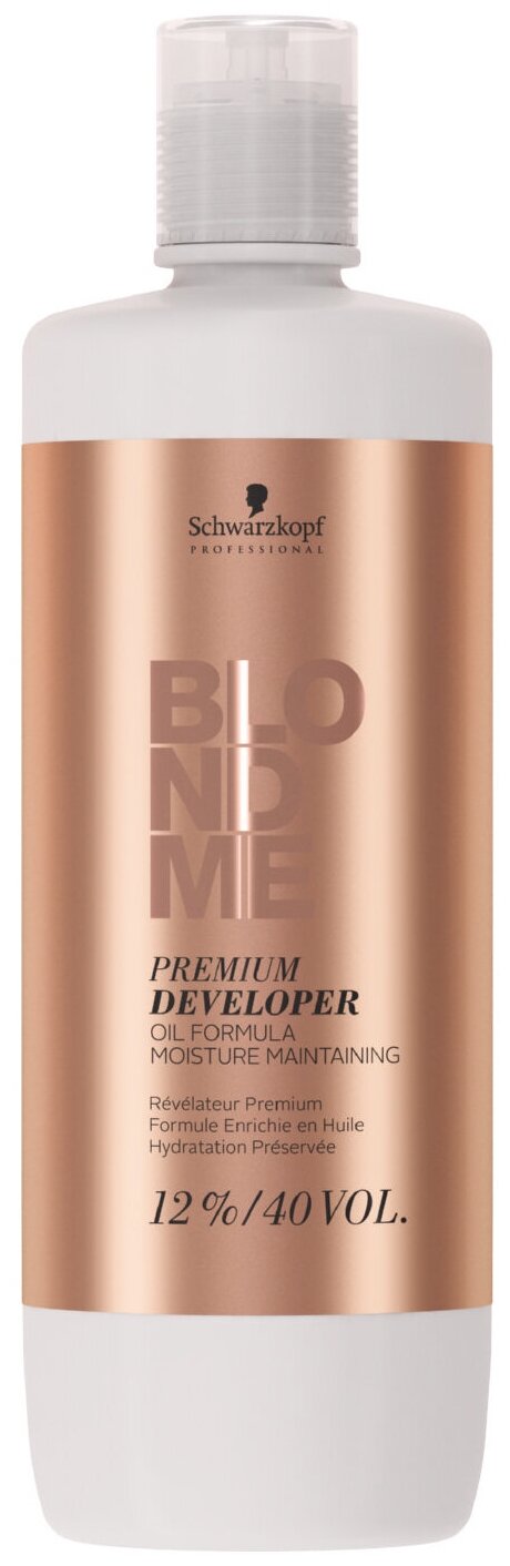 Schwarzkopf Professional Окислитель Premium Developer Oil Formula 12 %, 1000 мл, 1000 г