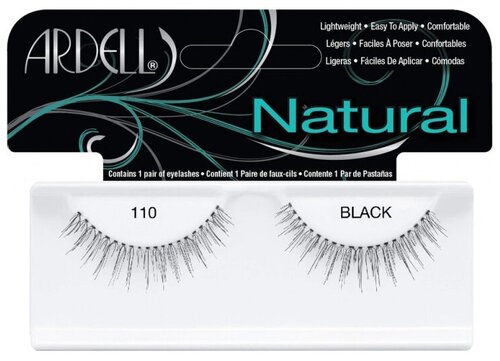 Ardell накладные ресницы Natural Fashion Lash 110, black, 2 шт.