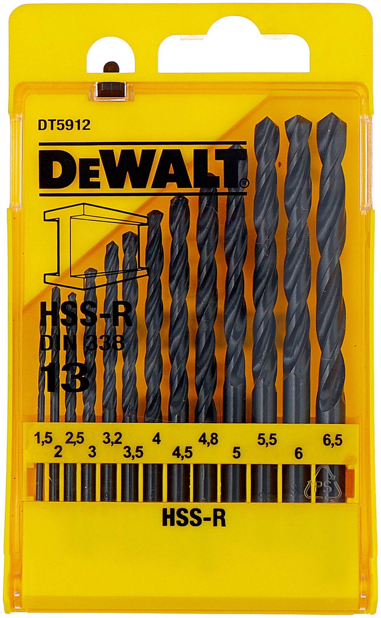 Набор сверл DeWALT DT5912-QZ 13 шт.
