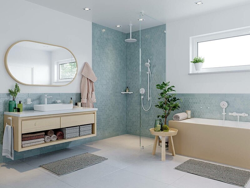 Термостат для ванны hansgrohe Ecostat Comfort внешнего монтажа 13114670, матовый черный - фото №6