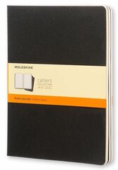 Блокнот Moleskine CAHIER JOURNAL QP321 XLarge 190х250мм обложка картон 120стр. линейка черный (3шт)