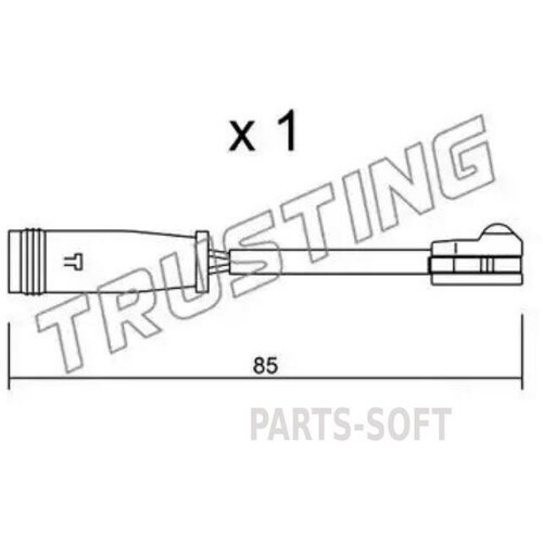 TRUSTING SU314 Датчик износа тормозных колодок