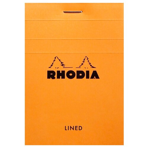 Блокнот Rhodia Basics №11, A7, линейка, 80 г, оранжевый, 2 шт./уп.