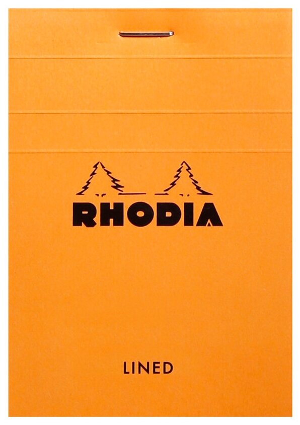 Блокнот Rhodia Basics №11, A7, линейка, 80 г, оранжевый, 2 шт./уп.