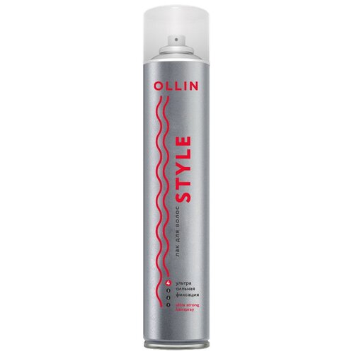 Купить OLLIN Professional Style Лак для волос ультрасильной фиксации, экстрасильная фиксация, 450 мл
