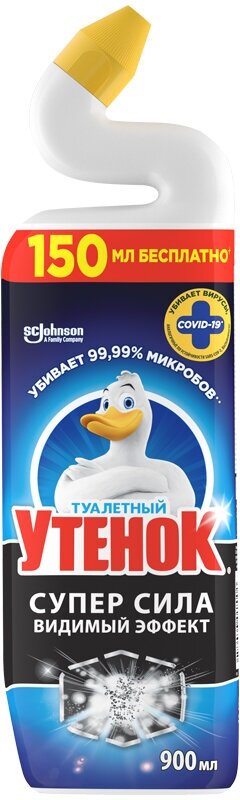 Средство для туалета Туалетный утенок "Видимый эффект", 900мл - 2 шт.