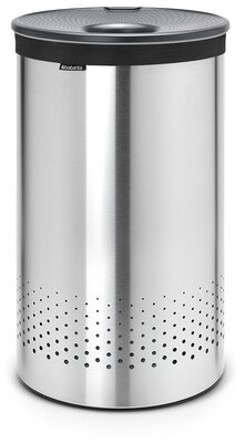 Бак для белья 60л, стальной матовый, Brabantia, 105166