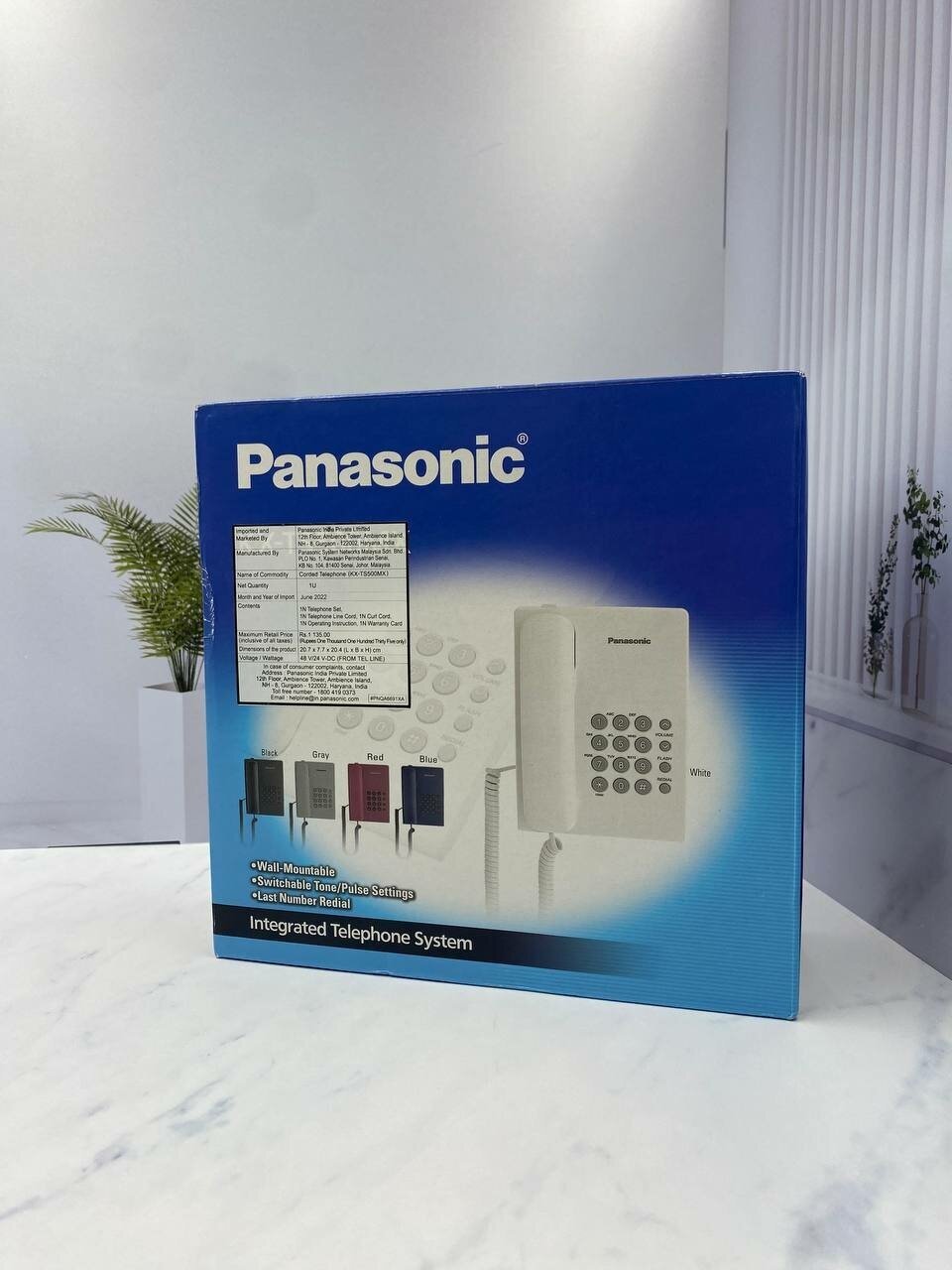 Проводной телефон Panasonic KX-TS500 белый