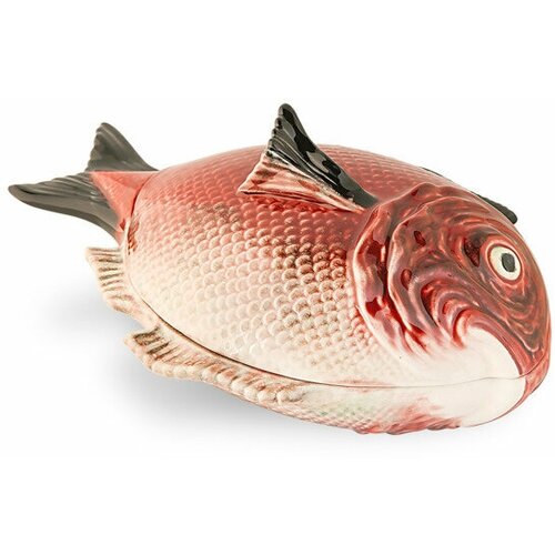 Блюдо для горячего с крышкой Bordallo Pinheiro Рыбы 1,5 л, керамика