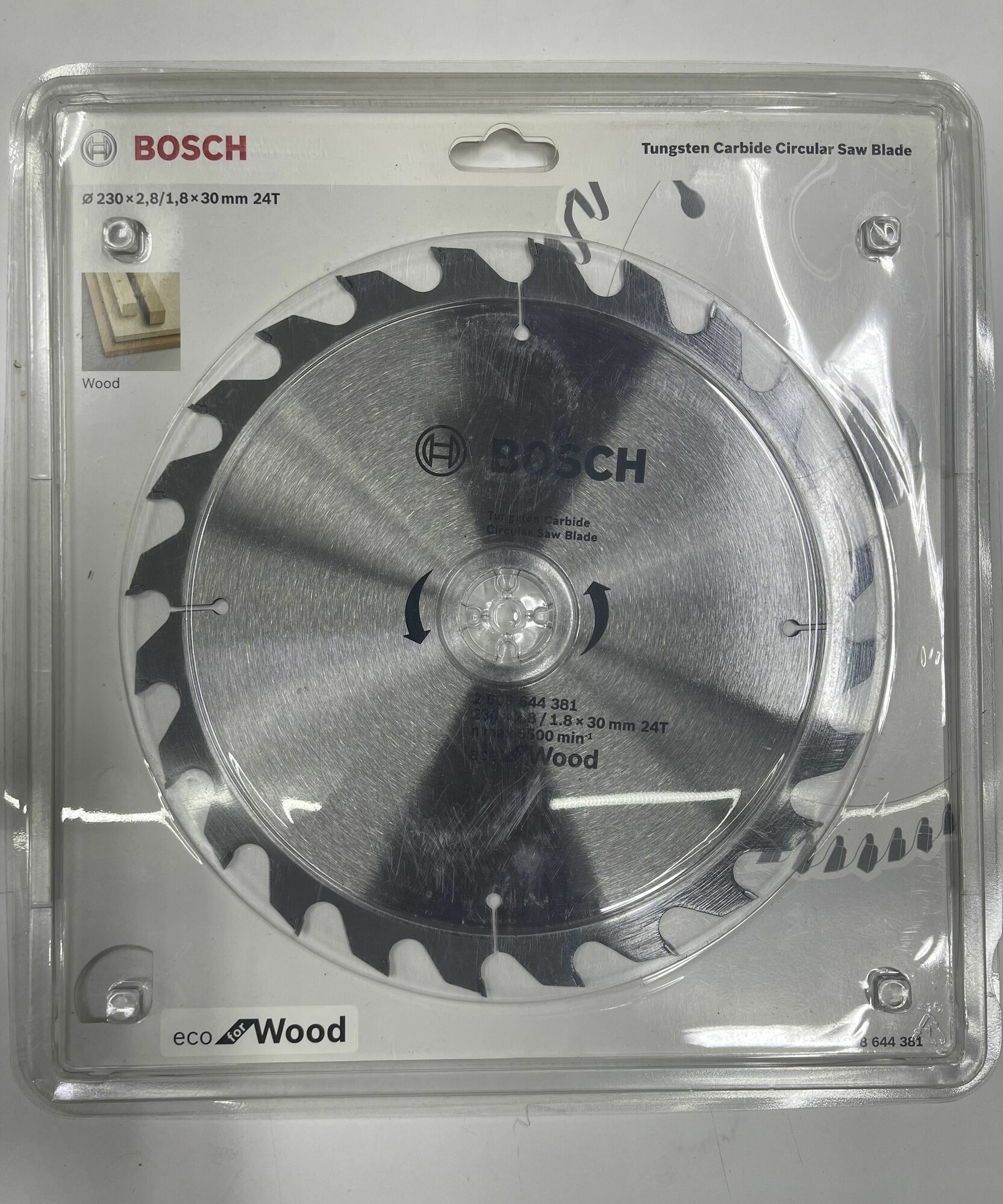 Пильный диск BOSCH Eco for wood 2608644382 230х30 мм