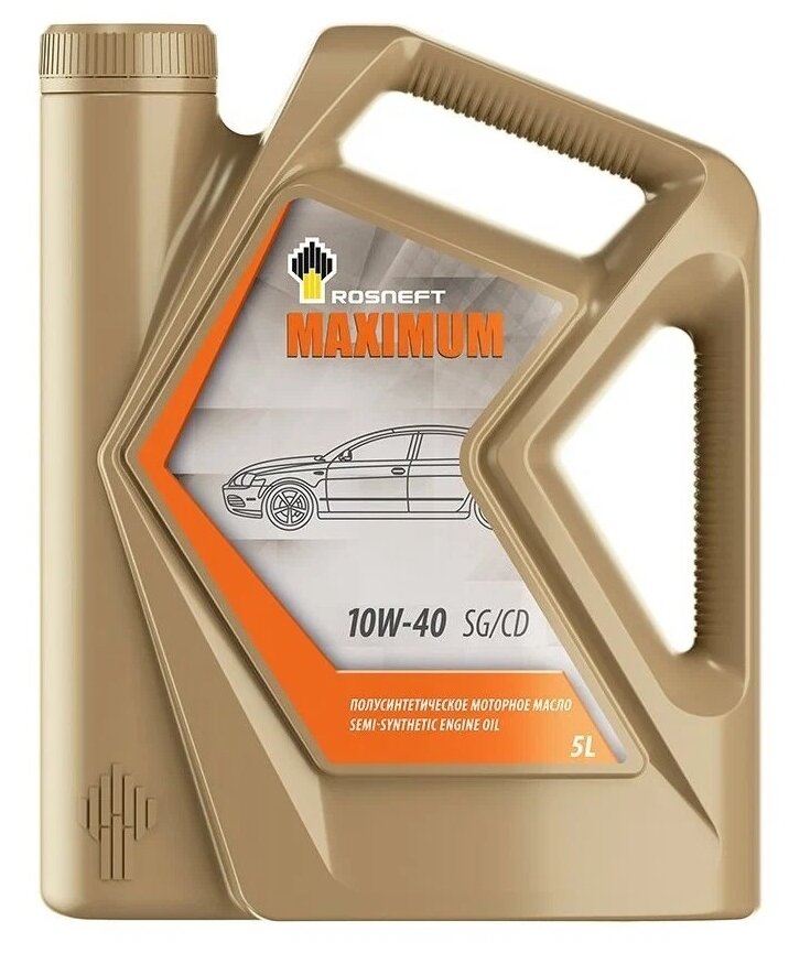 Масло Роснефть Maximum, 10W-40, SG/CD, 5 л