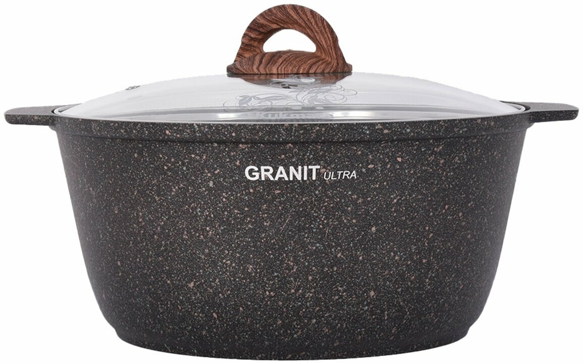 Кастрюля-жаровня Kukmara Granit Ultra, 5 л, диаметр 26 см - фотография № 14
