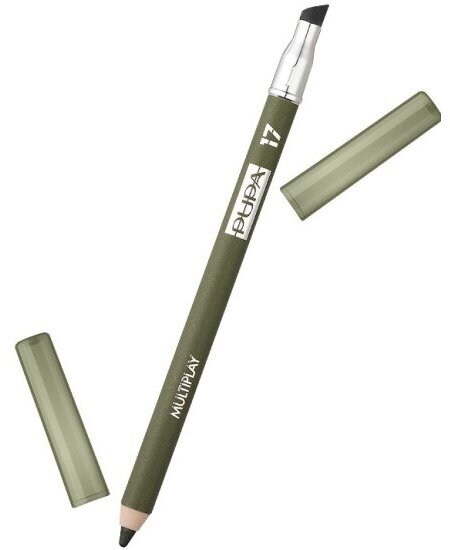 Карандаш для век Pupa Multiplay Eye Pencil с аппликатором, тон 17 зеленый