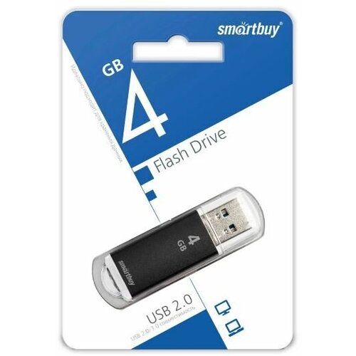 Smart Buy USB 4GB V-Cut Black