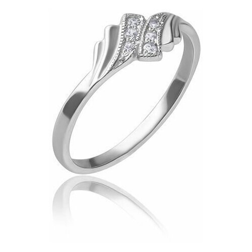 фото Top crystal кольцо с фианитом серебряное 40245442, размер 17