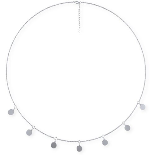 Колье POKROVSKY, серебро, 925 проба, родирование, длина 38 см.