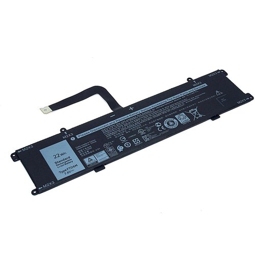 Аккумулятор 6HHW5 для ноутбука Dell Latitute 7285 7.6V 2750mAh черный