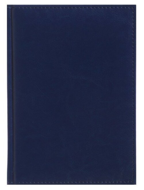 Calligrata Ежедневник недатированный А5, 160 листов "Небраска", обложка искусственная кожа, перфорация углов, синий