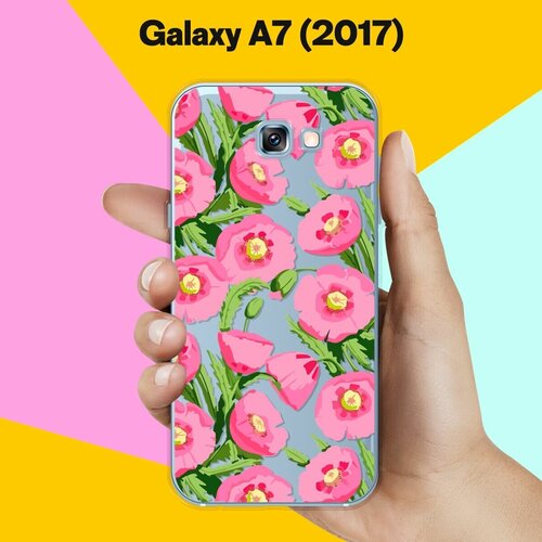 Силиконовый чехол на Samsung Galaxy A7 (2017) Маки / для Самсунг Галакси А7 2017 пластиковый чехол рысь арт 2 на samsung galaxy a7 2017 самсунг галакси а7 2017