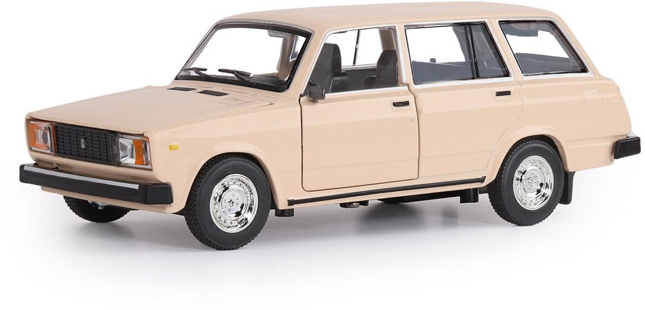 Машинка Автопанорама ВАЗ 2104, 1/24, бежевая, инерционная JB1200168