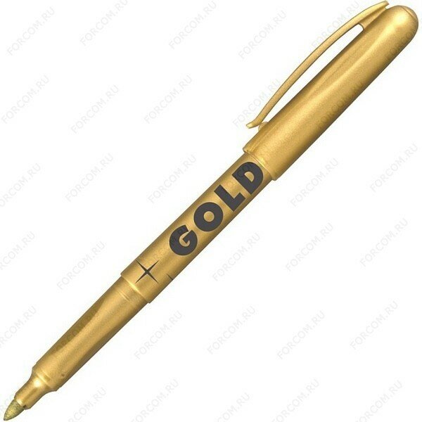Маркер нестираемый Centropen Gold marker, перманентный, 1,5-3 мм, Золотой, 1 шт. (Centropen 2690/1ЗОЛ, 6 2690 0195)