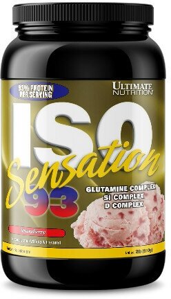 Протеин Ultimate Nutrition Iso Sensation, Клубника, 910 г