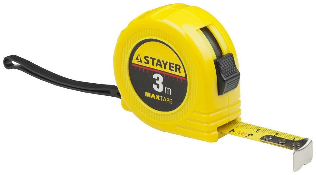 Измерительная рулетка STAYER 34014-03-16, 16 мм х3 м - фотография № 1