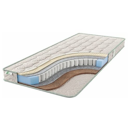 фото Матрас детский agreen save panda, 90x200 см, пружинный, бежевый