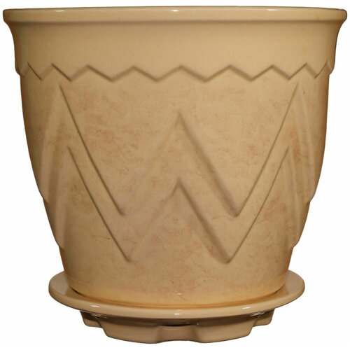 Котовск Набор кашпо керамика для цветов 3шт (№1, №2, №3) Арго