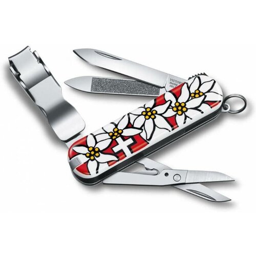 Нож перочинный Victorinox Nail Clip 580 (0.6463.840) 65мм 8функций белый подар. коробка нож перочинный victorinox nail clip 580 0 6463 94 65мм 8функций камуфляж подар коробка