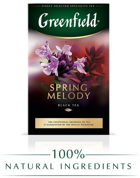 Чай черный Greenfield Spring melody листовой, 100 г, 