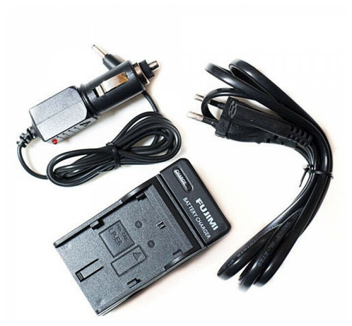 Зарядное устройство от USB и сети Fujimi FJ-UNC-LP-E12 + Адаптер питания USB мощностью 5 Вт (USB, ЖК дисплей, система защиты)
