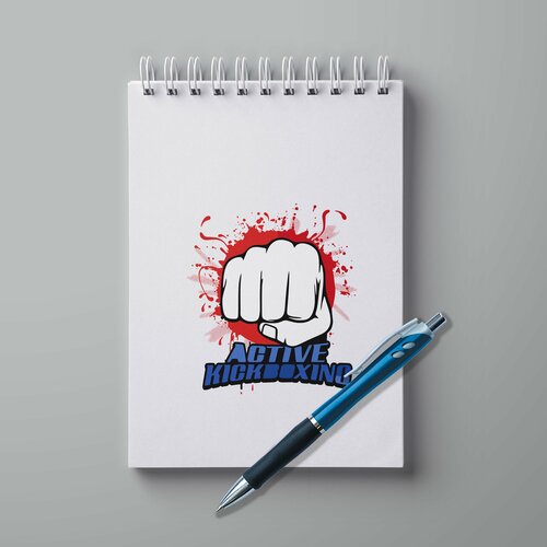 Блокнот А5 с ручкой #huskydom Спорт. Кикбоксинг. Active kickboxing 1009400