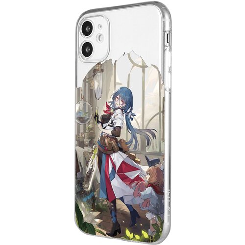 Силиконовый чехол Mcover для Apple iPhone 11, с защитой камеры, Honkai Impact, Наташа силиконовый чехол mcover для apple iphone xs max honkai impact наташа