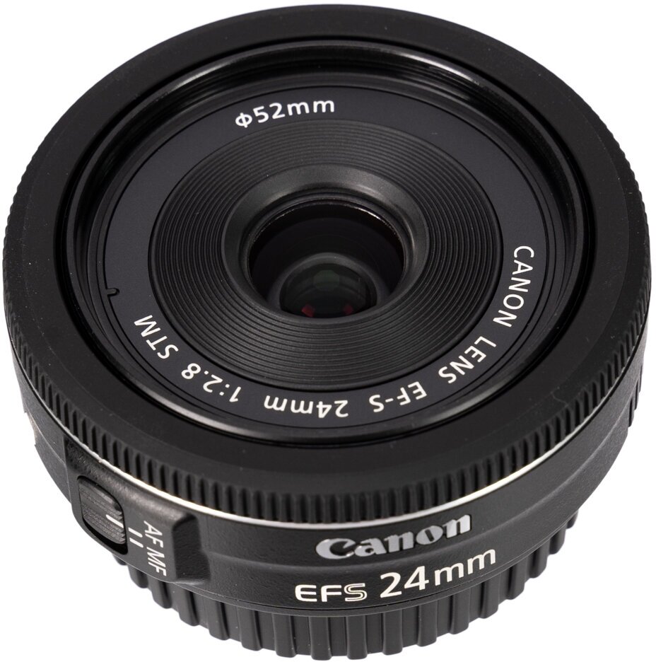 Объектив Canon EF-S 24mm f/2.8 STM, черный