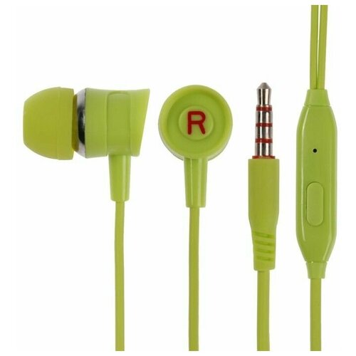 Наушники Blast BAH-256 Mobile вакуумные микрофон управление 32 Ом 35мм 12м зеленые 508₽