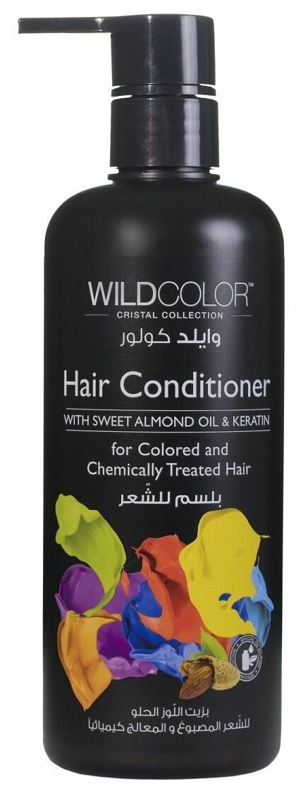 WILD COLOR кондиционер-уход д/волос с кератином 500мл sweet almond oil&keratin for
