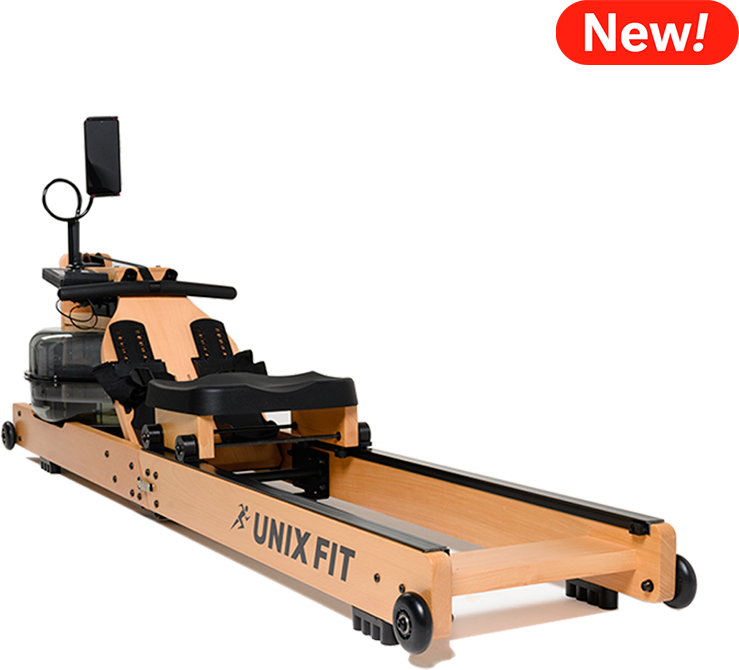 Гребной тренажер UNIX Fit Wood Rower Light