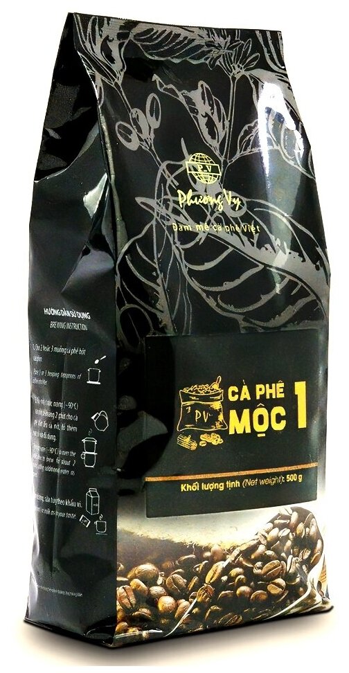 Вьетнамский кофе в зернах MOC 1 (СA PHE MOC №1) 500 г - Phuong Vy, Vietnam - фотография № 2