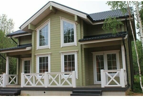 Краска для дерева и OSB укрывная износостойкая ProfiPaints SILVER WOOD FACADE 0.9л, RAL-3014 - фотография № 12