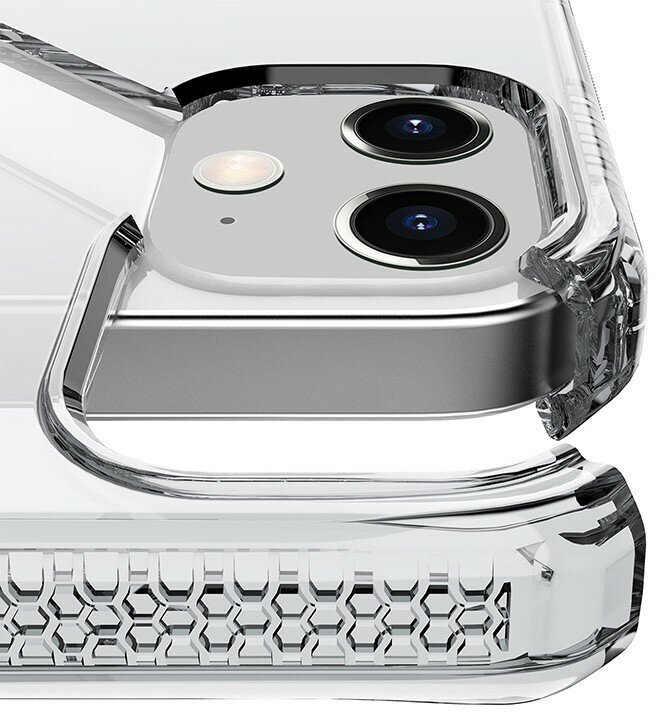 Чехол антибактериальный ITSKINS SPECTRUM CLEAR для Apple iPhone 12 mini (5.4") прозрачный - фото №4