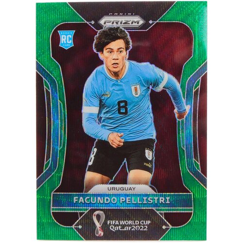 Коллекционная карточка Panini Prizm FIFA World Cup Qatar 2022 - #275 Facundo Pellistri - Green Wave S0256 карта памяти naruto маленькая карточка с ssp картой hr оригинальная роскошная версия sp 12 патронов коллекционная карточка книга личная карта