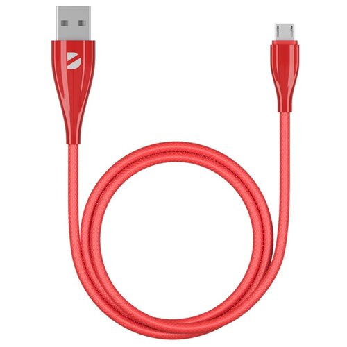 Аксессуар Deppa USB - MicroUSB 1m Red 72287