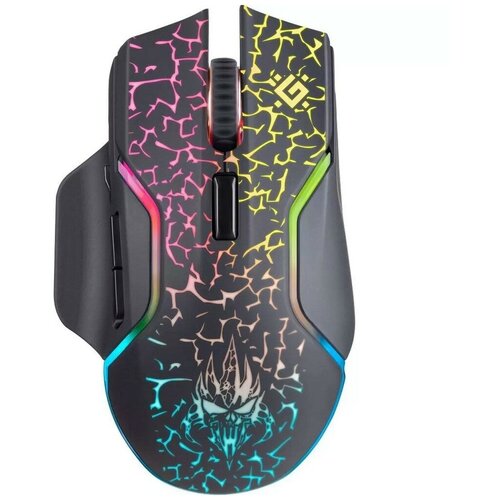 Мышь беспроводная игровая Defender Oneshot GM-067 черный 88500₽