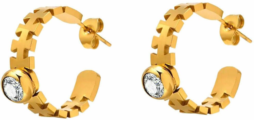 Серьги, фианит