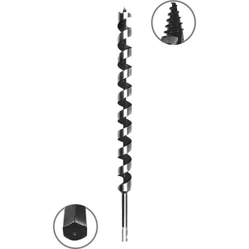 Сверло по дереву винтовое Vira (552049) 28х460 мм
