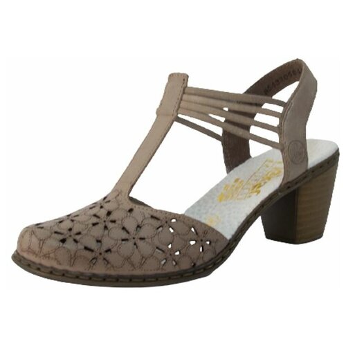 фото Босоножки rieker, размер 40, коричневый