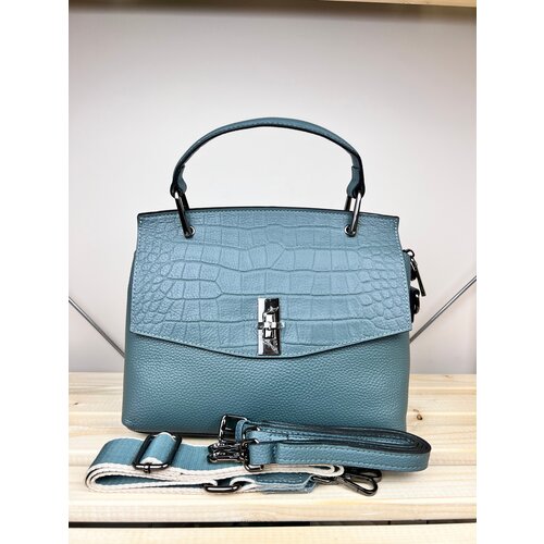 Сумка сэтчел , синий/зеленый