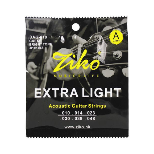 Струны для гитары Ziko DUG-010 EXTRA LIGHT